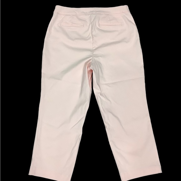 Women's Cynthia Rowley 14 Large Pull On Pants Peach Straight Stretch Ankle NWT - Picture 3 of 9